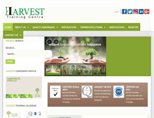 Tablet Screenshot of harvestraining.com